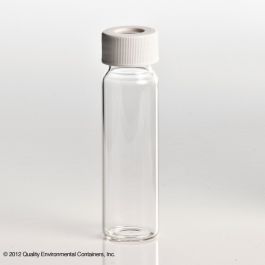 24-414mm Cap Size 40mL Capacity Pack of 72 JG Finneran 9-102-2 Clear Borosilicate Glass Precleaned VOA Vial with White Polypropylene Open Top Closure and 0.125 PTFE/Silicone Septa 